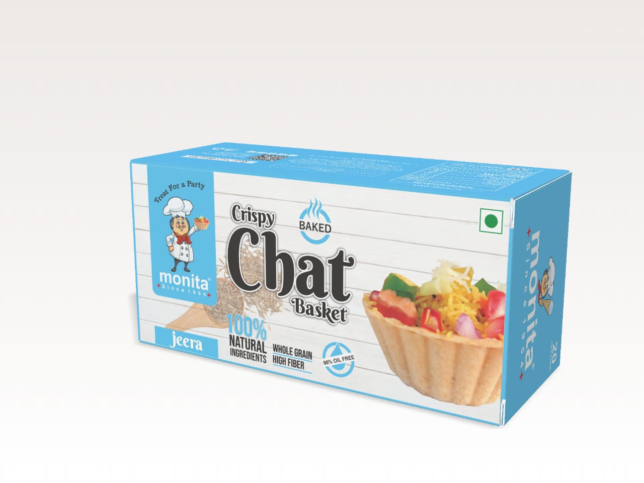 CRISPY ROUND CHAT BASKET 20 PCS - TASTY JEERA