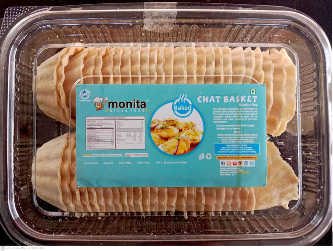 CRISPY ROUND CHAT BASKET 50 PCS